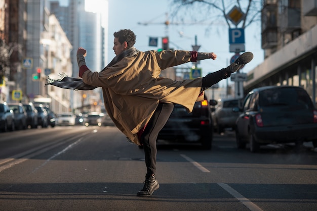 Ballet dancer in elegant stance