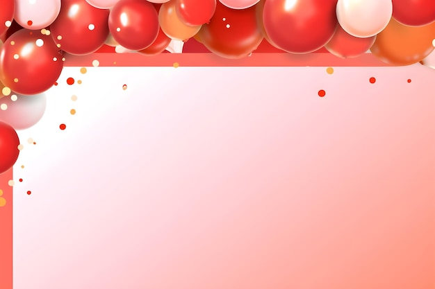 Free photo balloon theme of happy new year empty space banner