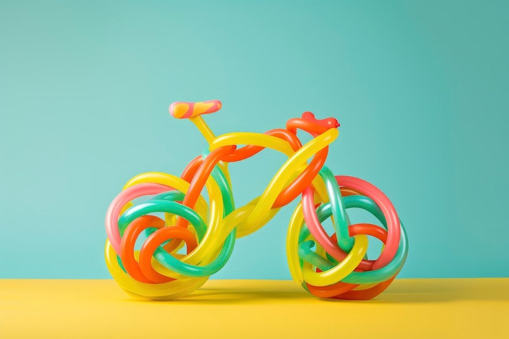 無料Photo バイクの形をしたバルーンツイスト