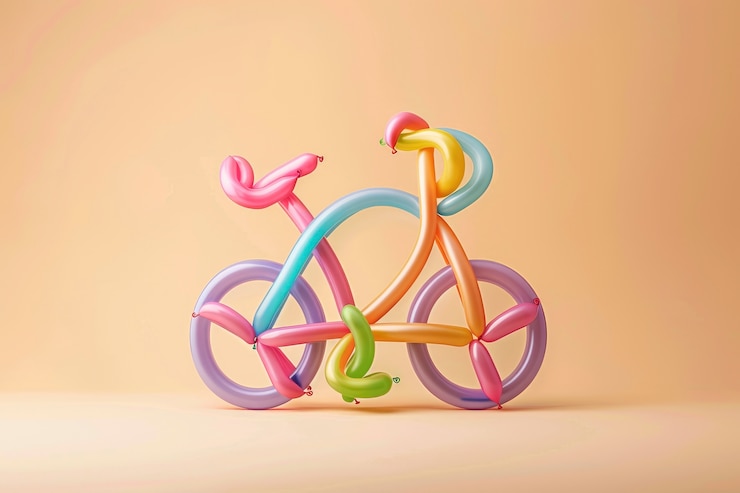 Free Photo balloon twist shaped like bike