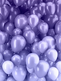 balloons in the color of the year 2022