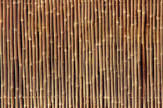 Free photo bamboo fence texture