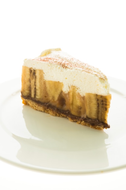 Free photo banana banoffee pie and cake