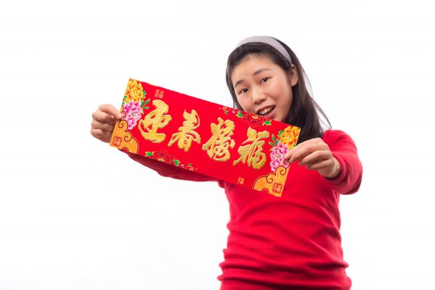 banner happy mandarin dress full body