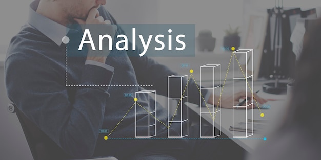 Бизнес-концепция анализа статистики гистограммы