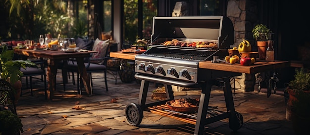 Barbecue grill on the street Barbeque