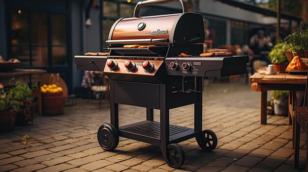 Barbecue grill on the street Barbeque