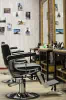 Free photo barber shop interior