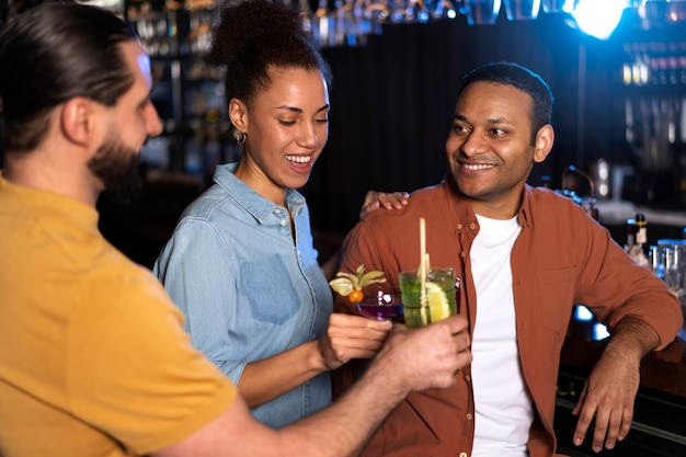 Bartender working in a club