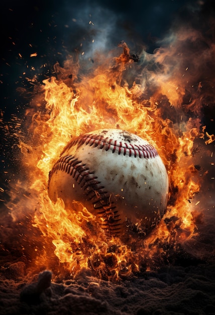 Baseball ai generated image