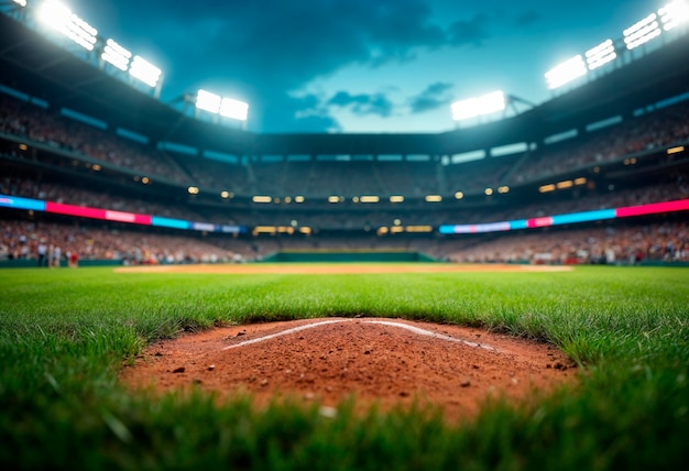 Baseball sport environment filed