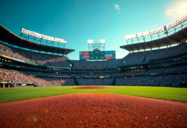 Baseball sport environment filed