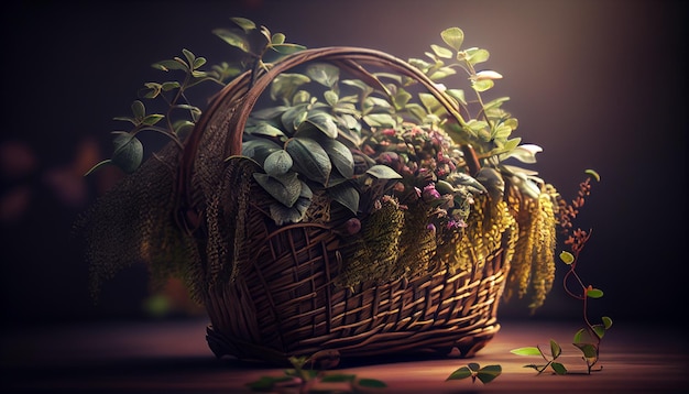 Beautiful Basket of Fresh Fruits and Flowers on Grass – Free Stock Photo Download