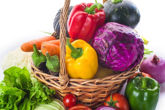 Basket full of vegetables