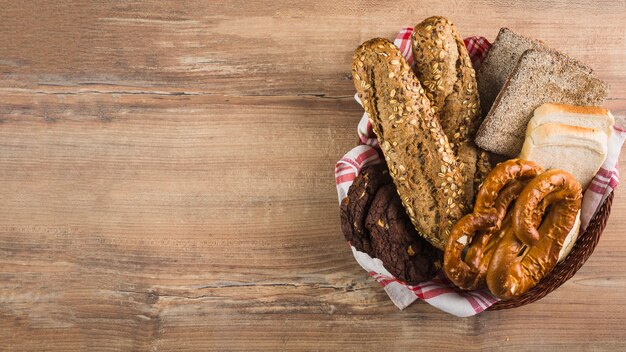 Basket with bread