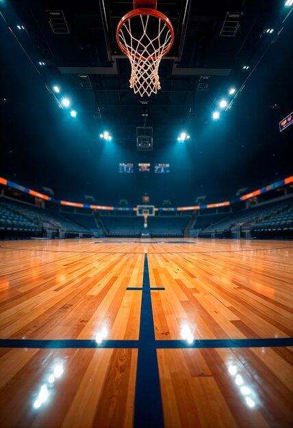 Basketball sport environment filed