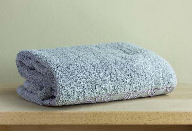 bath towel on table