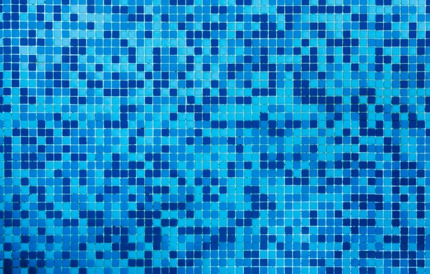 Bathroom blue tiles texture background