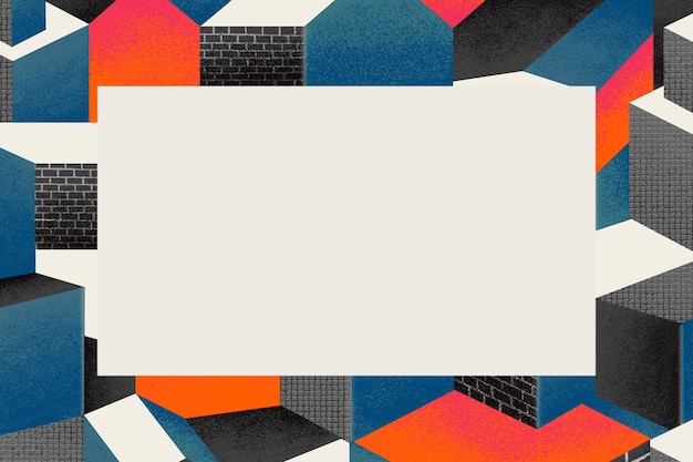 Bauhaus Inspired Frame Illustration in Colorful Tone – Free Stock Photos