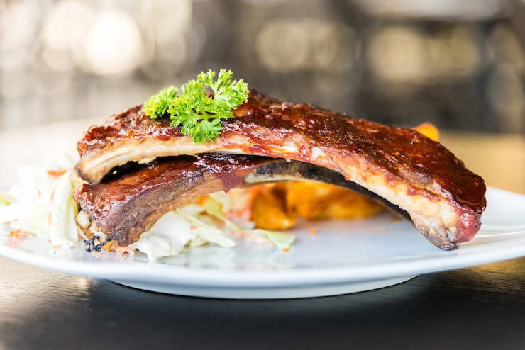 Free Photo bbq ribs meat steak