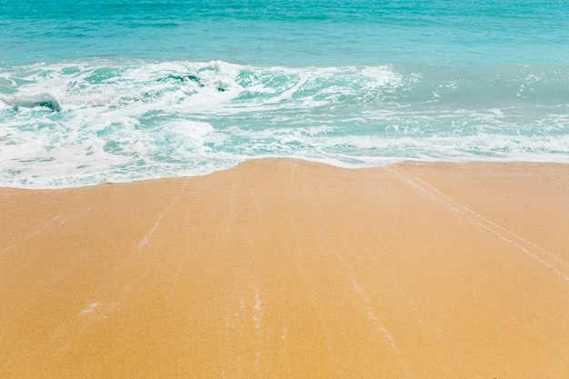 Beach background with waves