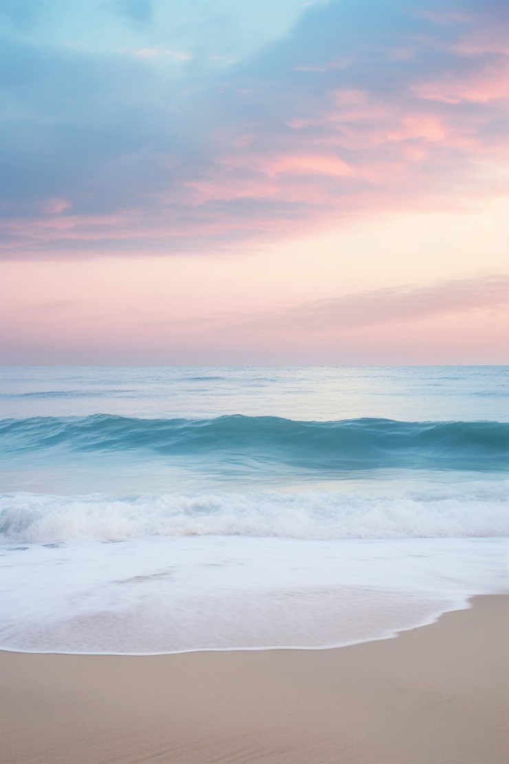 Free Photo beach view with ocean water