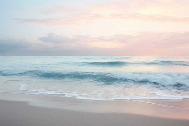 Foto gratuita vista sulla spiaggia con acqua dell'oceano