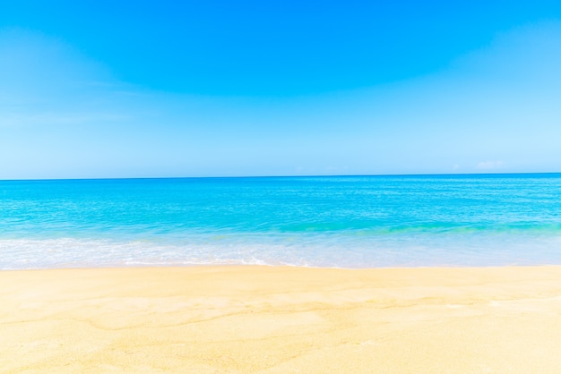 Beach with smooth sand and without stones