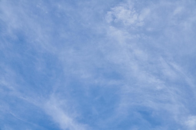 Beatiful blue sky with clouds on a sunny day