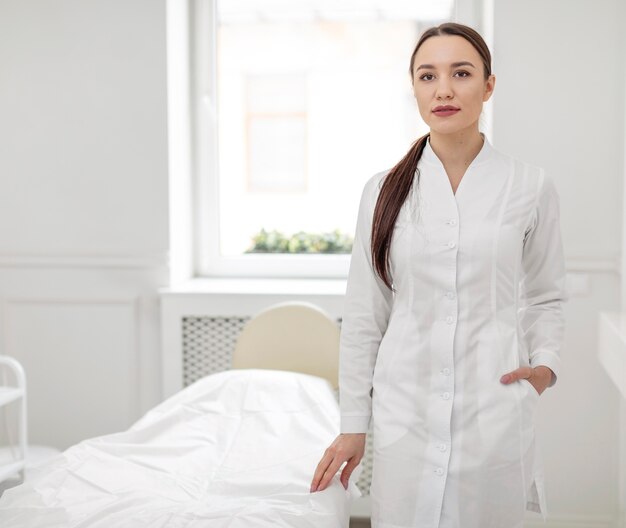 Beautician woman at clinic