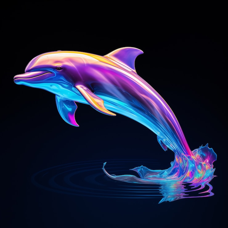 Free Photo beautiful 3d dolphin