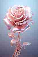 Free photo beautiful 3d rose flower