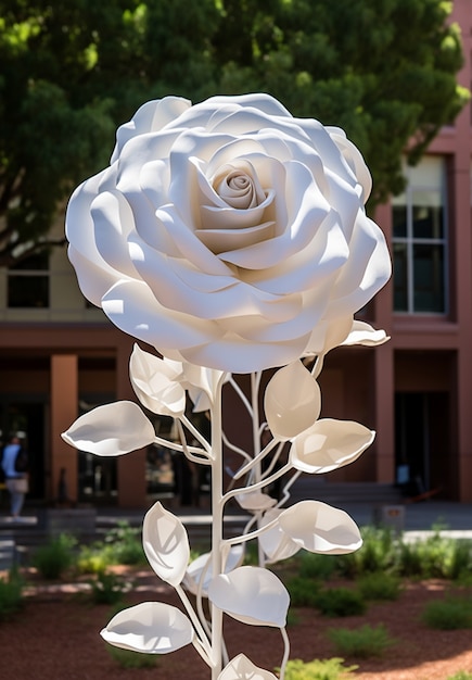 Beautiful 3d rose flower