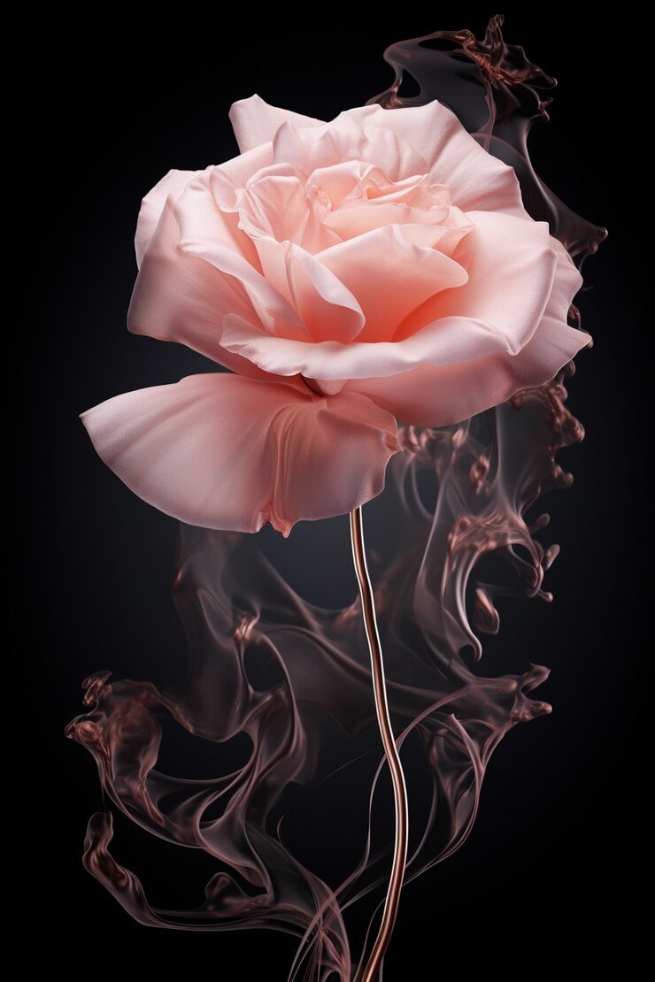 Free Photo beautiful 3d rose flower