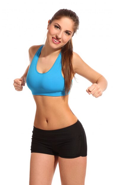 Beautiful active woman in a fitness wear 