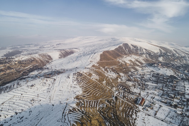 Foto gratuita bellissimo scatto aereo con drone