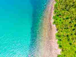 Foto gratuita bella vista aerea della spiaggia