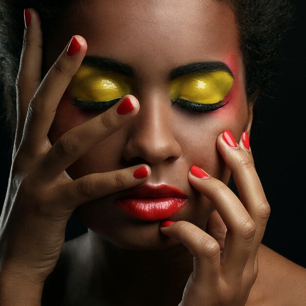 Beautiful afro-american woman