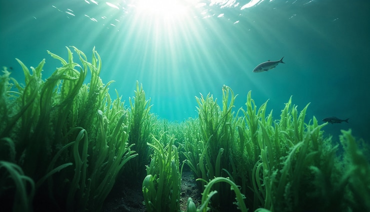 Бесплатный Фотография красивые водоросли и морское дно