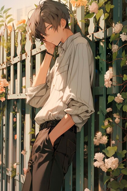beautiful anime character cartoon scene