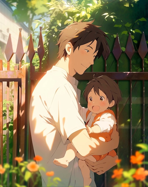 beautiful anime character cartoon scene