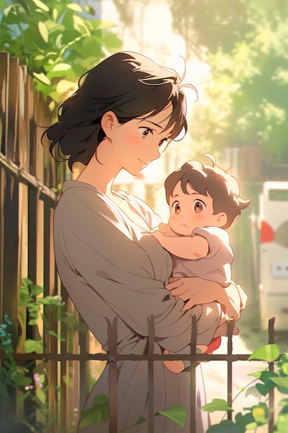 beautiful anime character cartoon scene