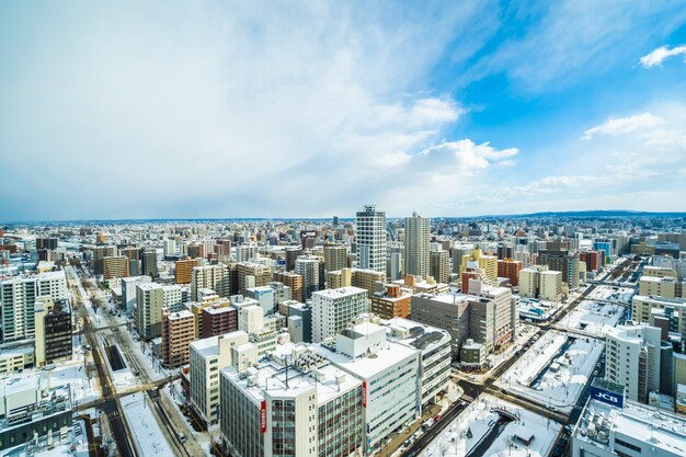 札幌市の美しい建築物街並み