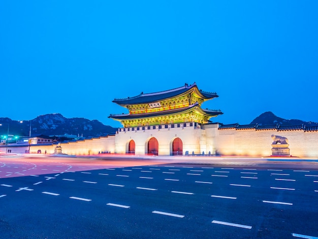 Beautiful architecture building of gyeongbokgung palace