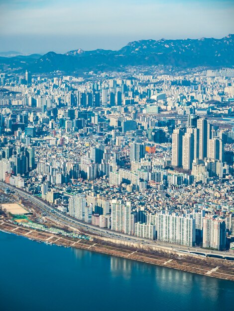 Beautiful architecture building in Seoul City