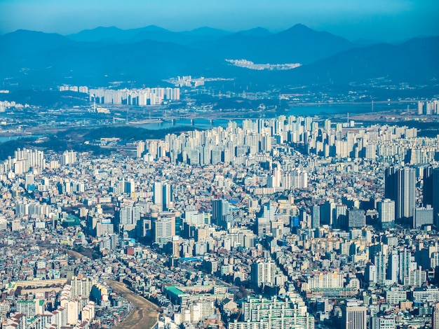 Foto gratuita bella architettura edificio nella città di seoul