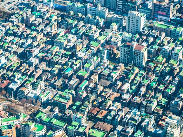 Beautiful architecture building in Seoul City