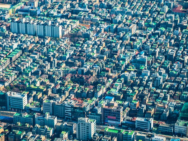 Beautiful architecture building in Seoul City