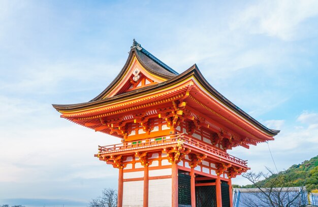 Beautiful Architecture in Kiyomizu-dera Temple Kyoto, Japan