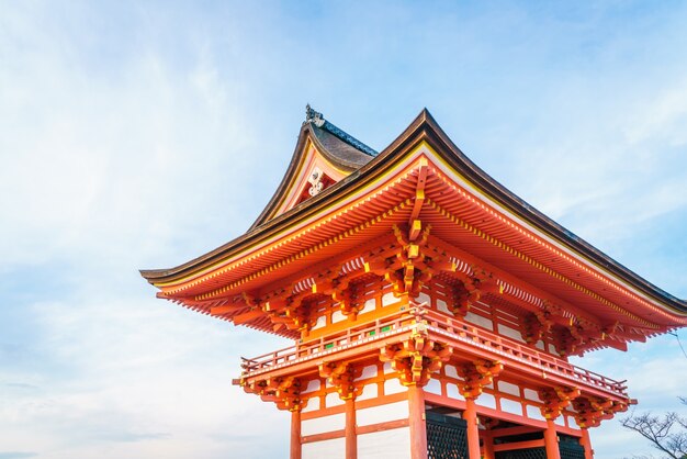 Beautiful Architecture in Kiyomizu-dera Temple Kyoto, Japan